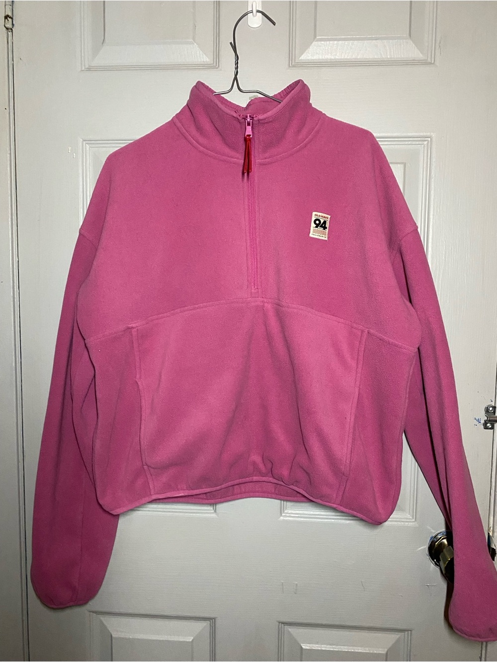 Old Navy Pink Quarter-Zip Pullover Sweater